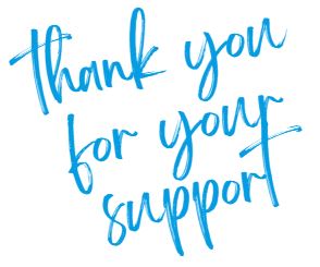 Thank you for your support