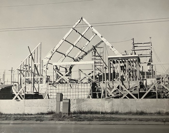 Construction Of The New St. Alphonsus Church September 1952