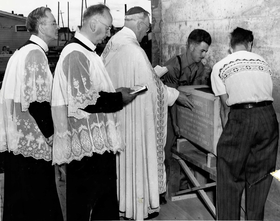 Laying Of Cornerstone Aug. 10, 1952