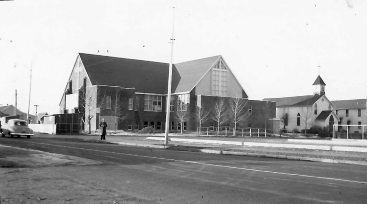 Location Of The New, Left, And Original, Right, St. Alphonsus Church