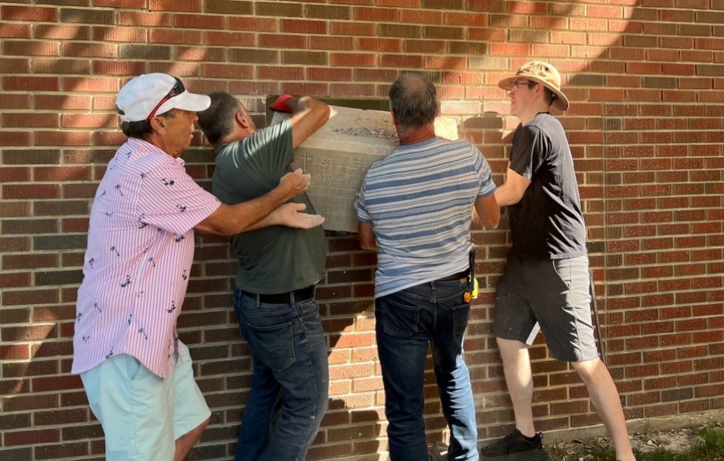 Removal Of Cornerstone Aug. 1, 2024