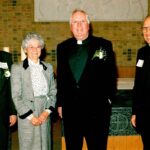 ARCAE 85 21 1 P18 Fr. Don MacDonald, Senator Jean Forest, Archbishop MacNeil