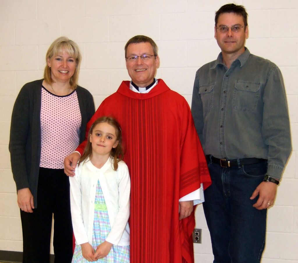 Father Paul With Matt, Laurie And Sarah