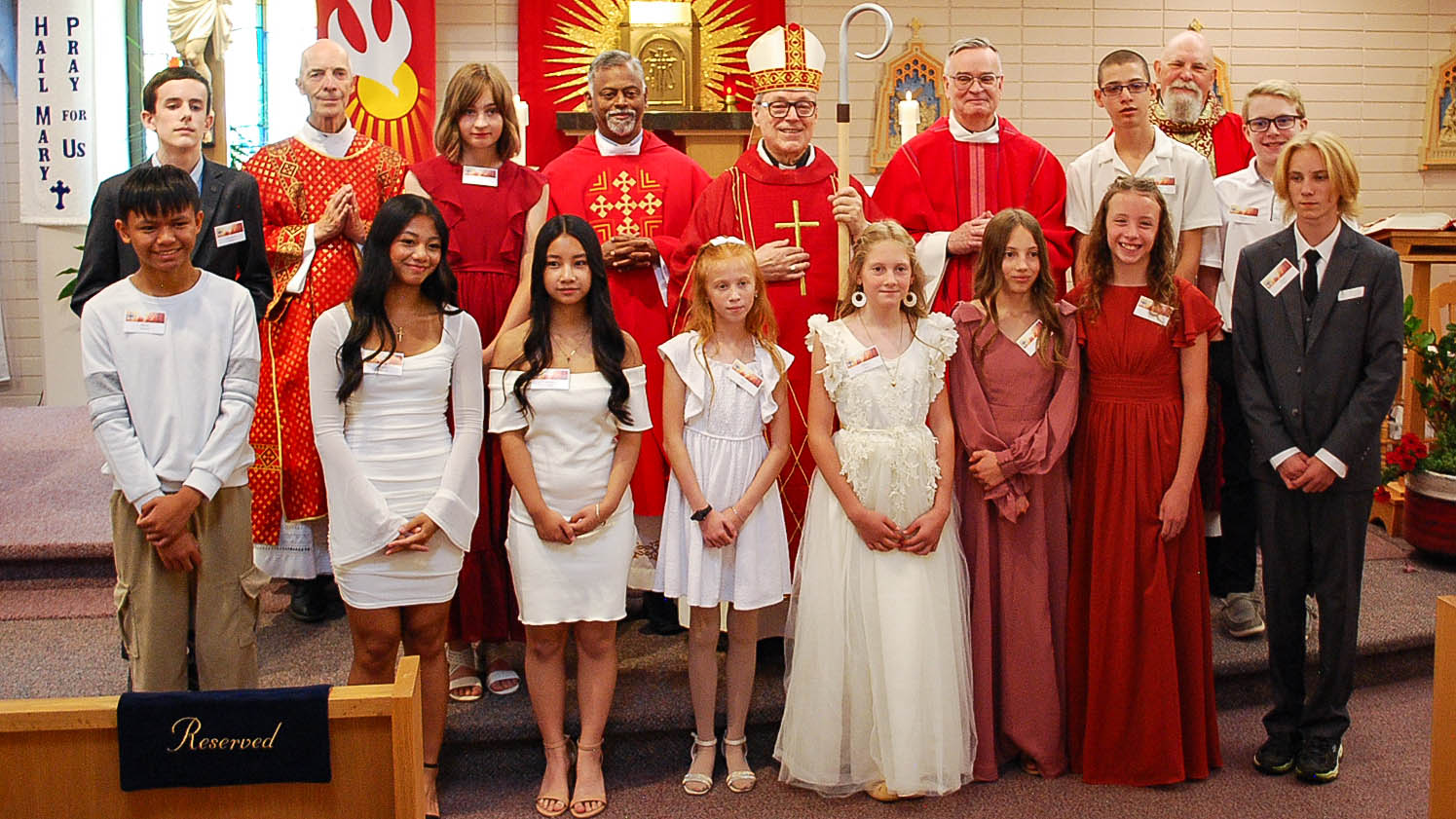 Celebrants With The Newly Confirmed.