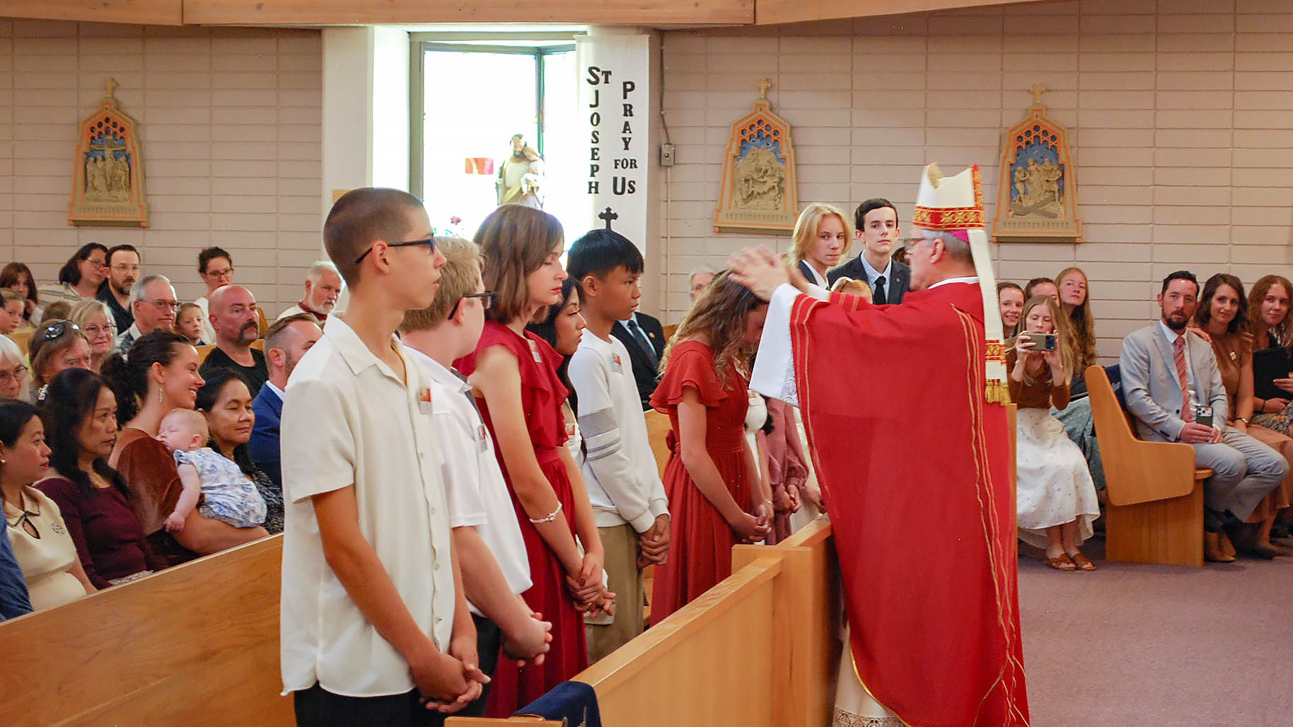 Laying Of Hands On The Candidates For Confirmation
